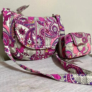 Vera Bradley Paisley Meets Plaid Clare Wallet & Crossbody Bag